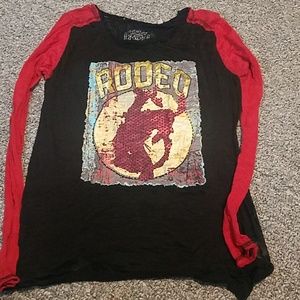 Long sleeve burnout tee